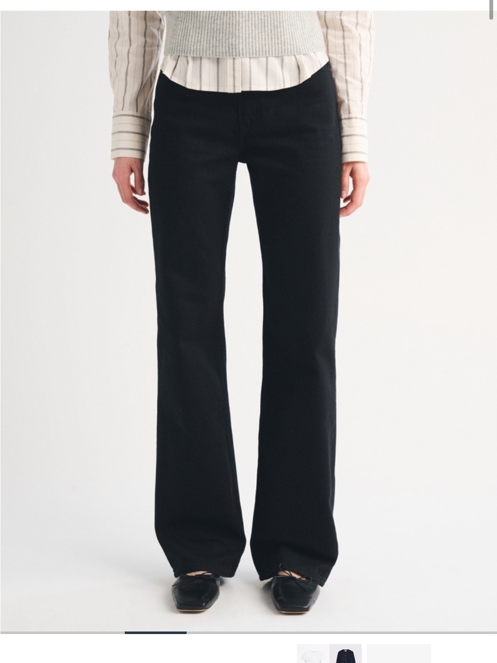 Abercrombie & Fitch Black 90s wide leg Jean